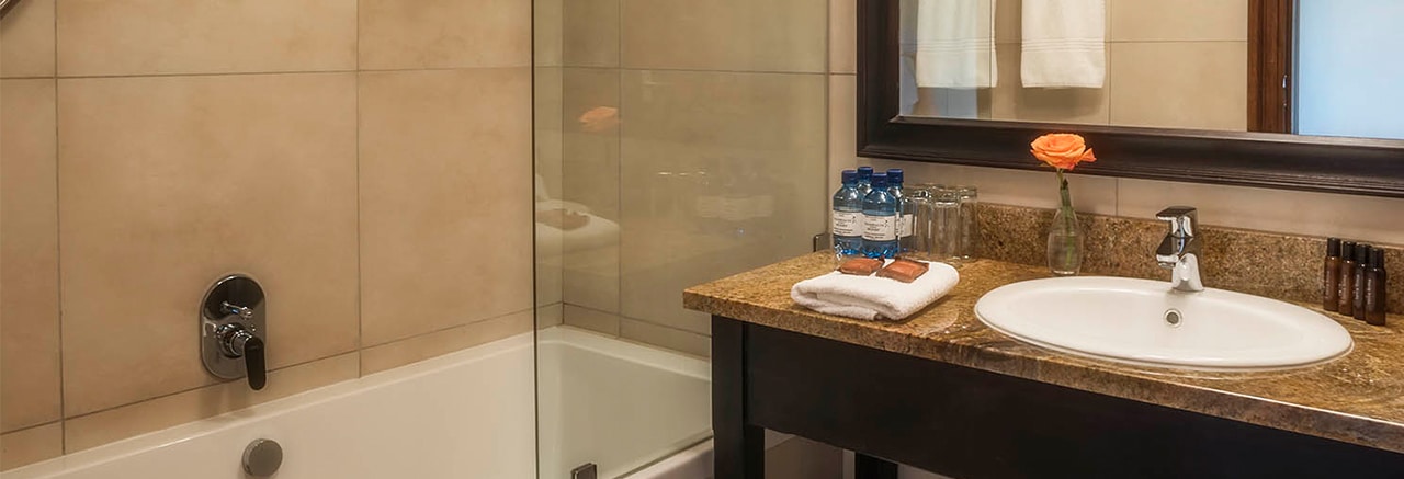 Family Suite Bathroom At Champagne Sports Resort