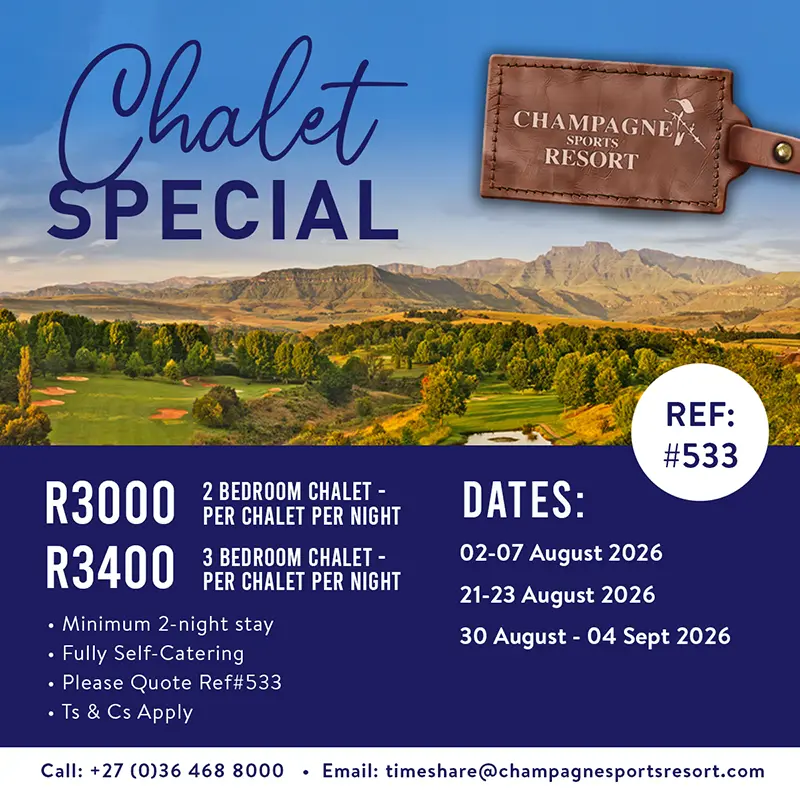 Champagne Sports Resort - Chalet Special August 2026